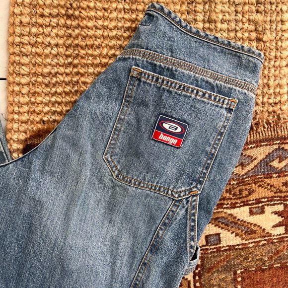 Vintage Y2K Bongo Low Rise flare Carpenter Jeans - 100% Cotton - Picture 4 of 10